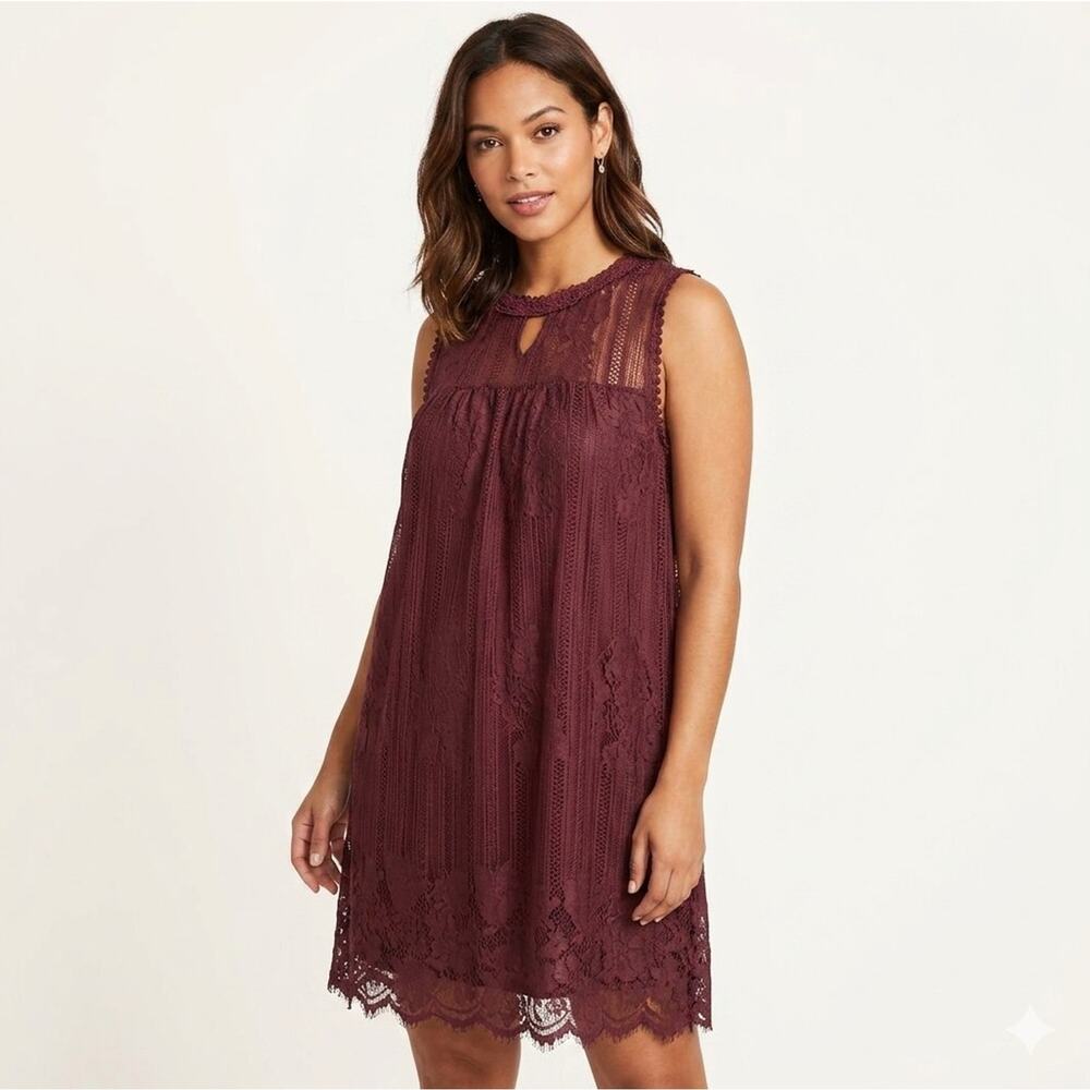 Miss Chievous Floral Peasant Dress Womens M Rose Pink Cottagecore Lace Boho